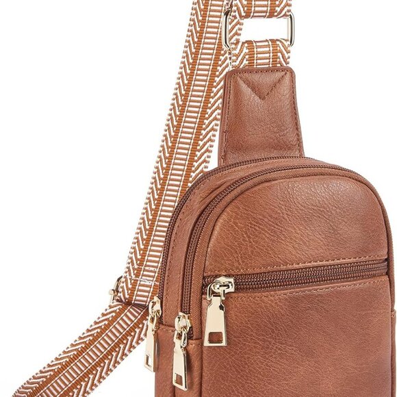 Small Sling Bag for Women Vegan Leather Fashionable Fanny Pack Crossbody Bags fo - Picture 1 of 7